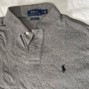 Polo gray Shirt custom slim fit